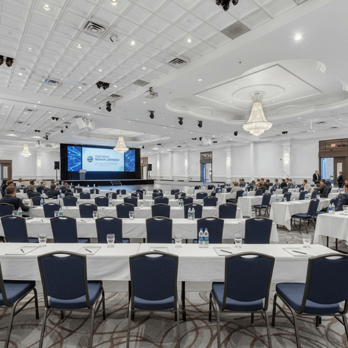 onference hall with professional setup, ideal for corporate meetings and business events.