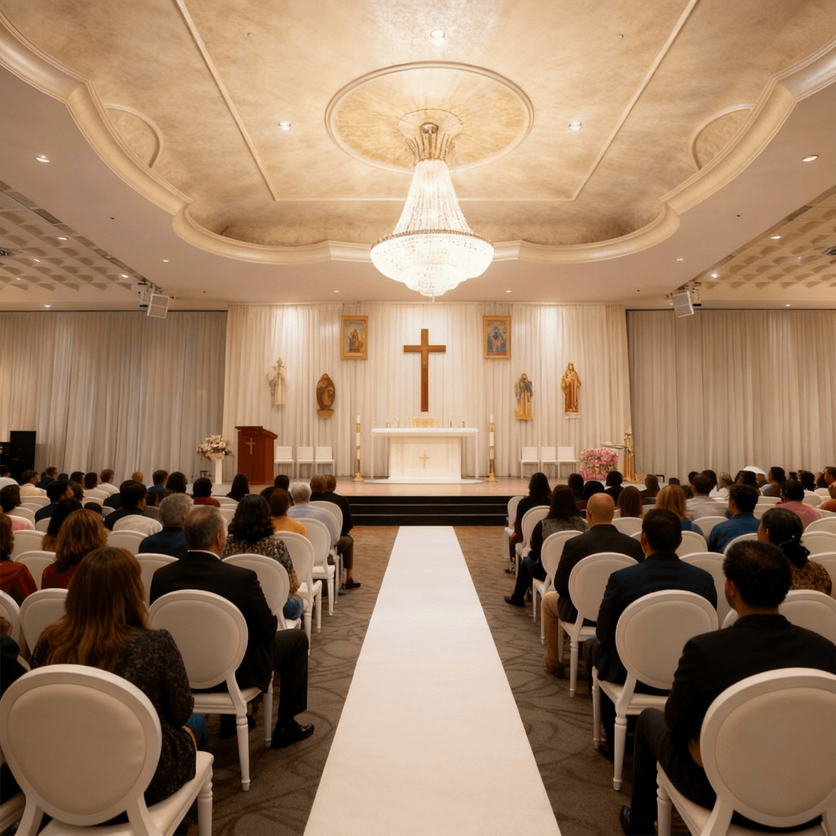 A delicious buffet with Halal, Caribbean, and other food options for your event.