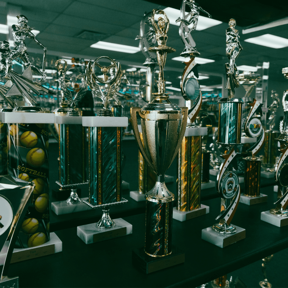 Parent-teacher conference setup with comfortable seating and refreshment area.