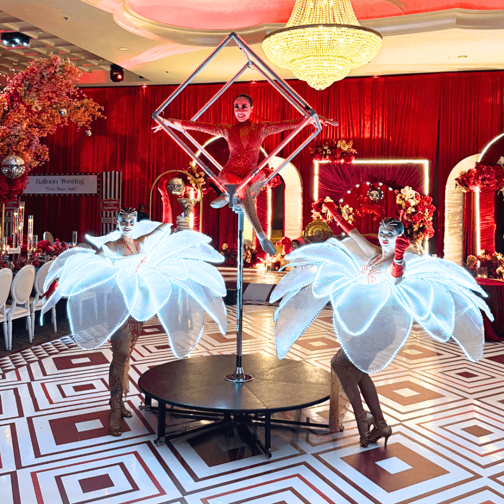 Wedding buffet station with diverse catering options including Halal and South Asian cuisine.