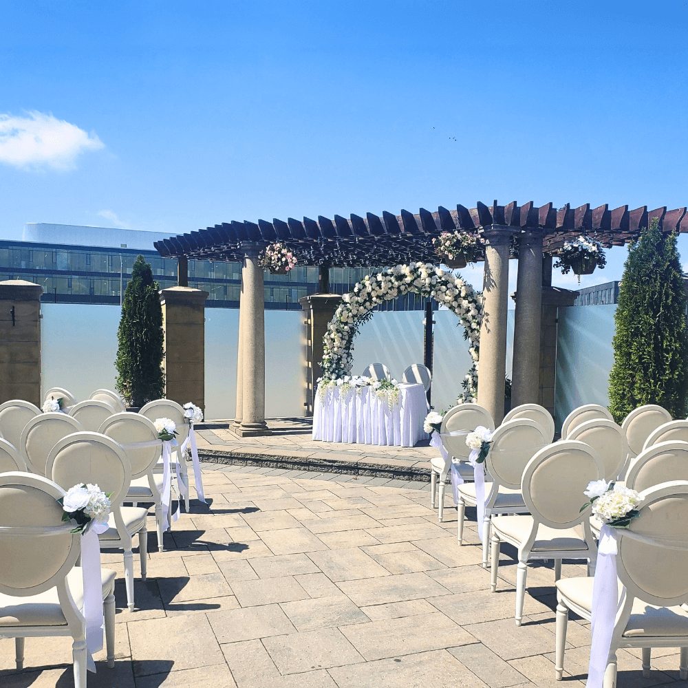 Party hall with warm ambiance, great for birthdays and small celebrations near Toronto.