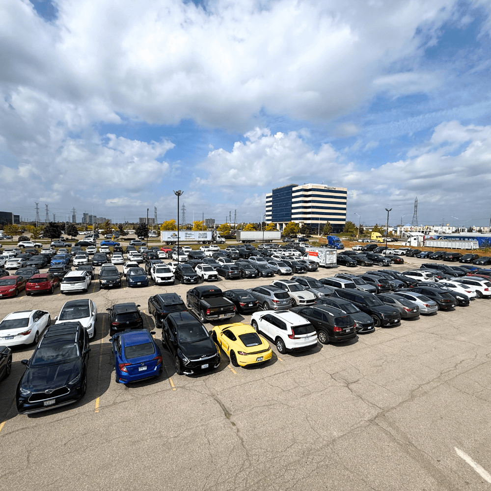ample parking and easy access to Toronto Pearson Airport