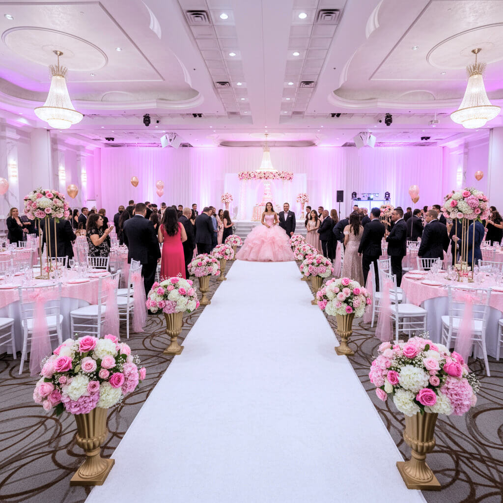 Conference hall with professional setup, ideal for corporate meetings and business events.