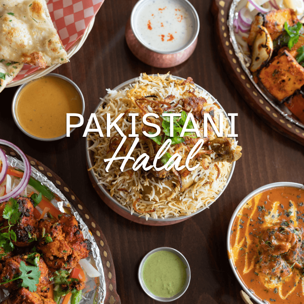 Halal wedding catering package with biryani, kebabs and traditional South Asian dishes for large events.