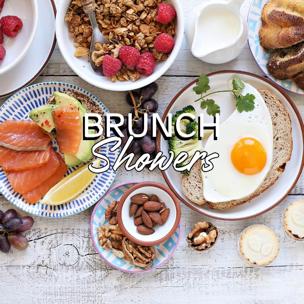 Brunch (Showers) | Premium wedding package with carving station, pasta bar, and international cuisine options.