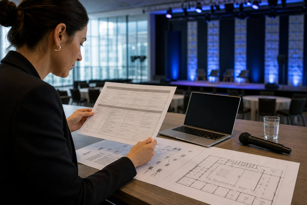 Venue Audiovisual Rider Templates Compared: What to Include