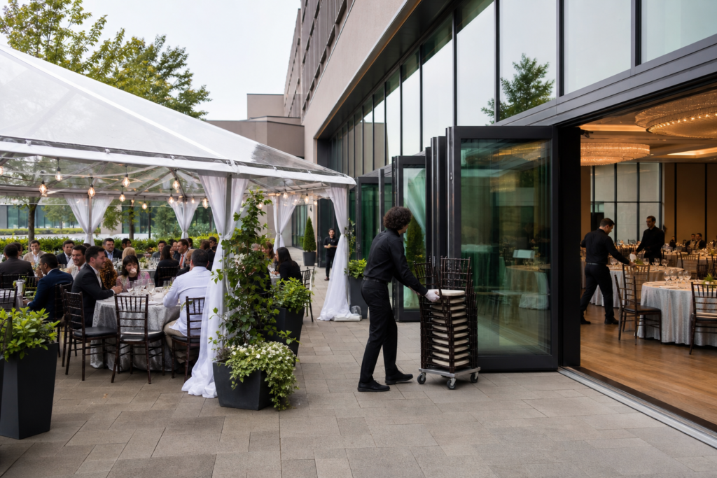How to Build an Outdoor Event Rain Plan for a Patio Event
