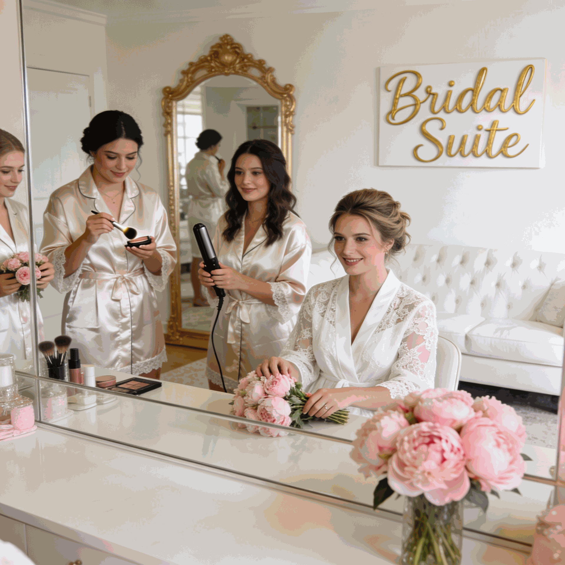 Elegant Bridal Suite Designed for Unforgettable Wedding Day Moments.