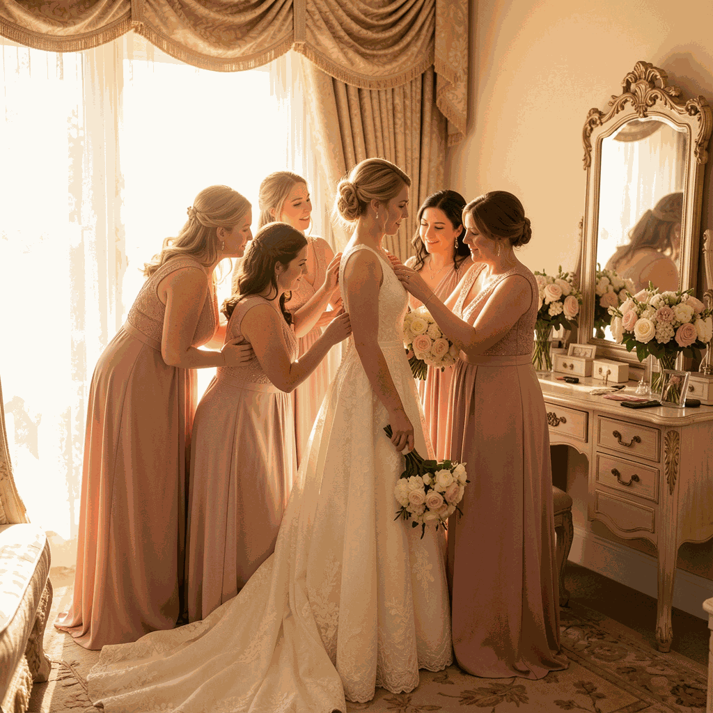 Elegant Bridal Suite Designed for Unforgettable Wedding Day Moments.