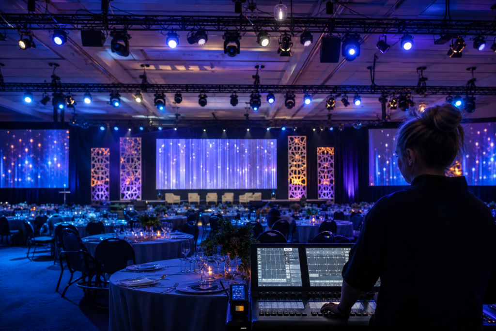 How do you choose the right lighting design for events?